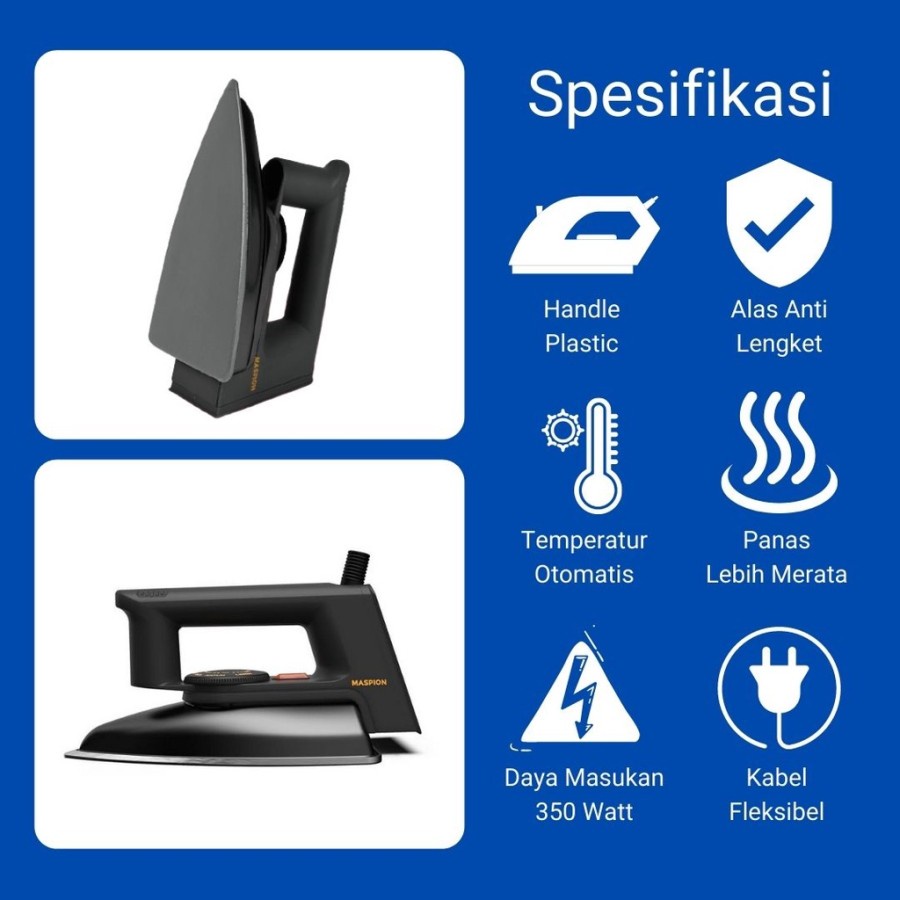 Setrika Blackberry Series Maspion EX1010 /Automatic Iron