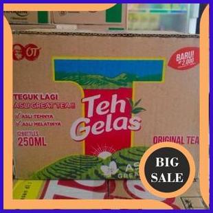 

limited stock Teh gelas botol pet 250ml kartonan 2774N23