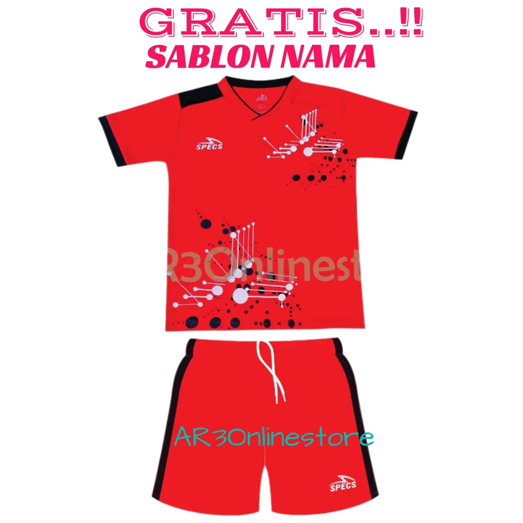 ( FREE SABLON NAMA ) Baju olahraga anak laki/perempuan baju bola futsal sepak bola badminton bulutangkis voli tenis terbaru