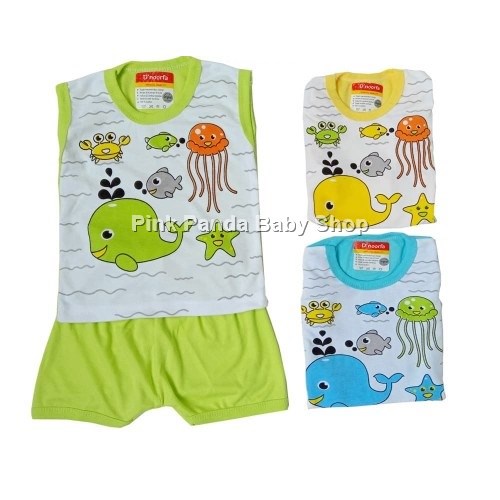 1PCS SETELAN SNI BAJU YUKENSI PIYAMA BAYI MOTIF TERBARU BAHAN KATUN 6-18 BULAN