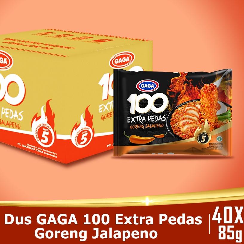 

Limited⭐✔️GAGA 100 Extra Pedas Goreng Jalapeno 85g (1 dus = 40 pcs Harga Grosir)