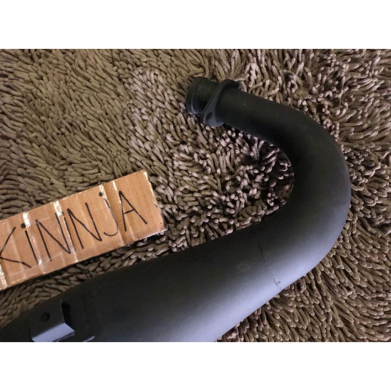 Perut CMS galvanis black ninja r rr kr krr cms1 hitam doff original cms1 chember leheran kenalpot kn