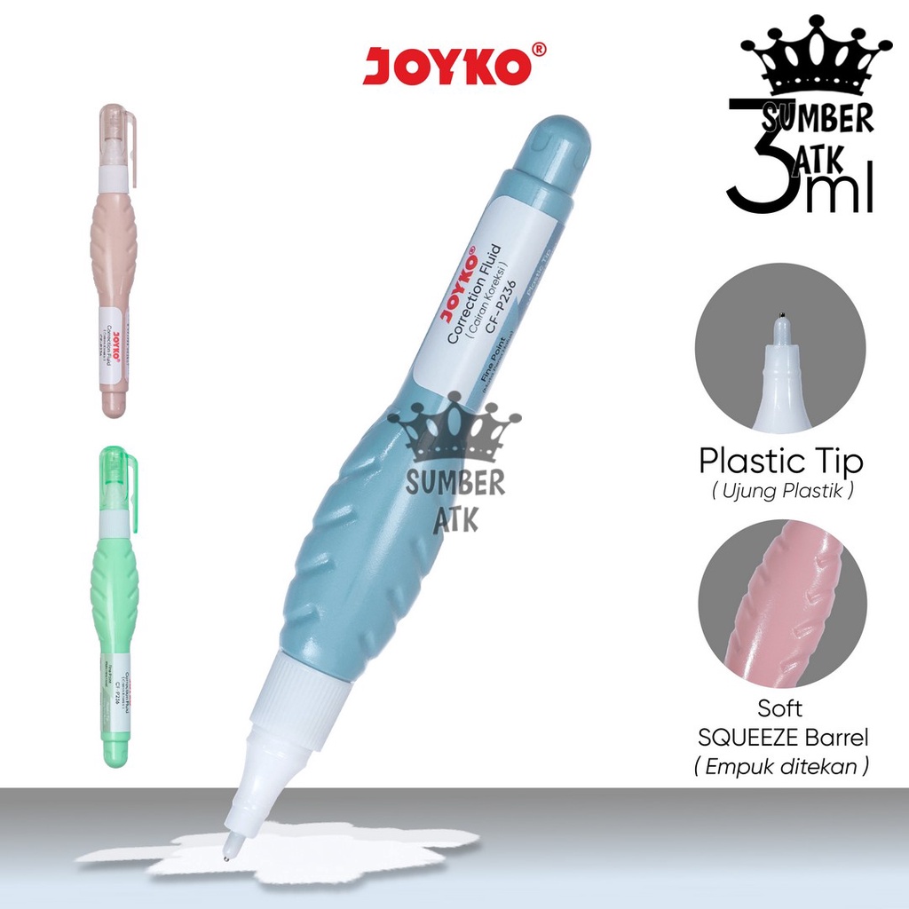 

Correction Fluid Cairan Koreksi Penghapus Cair Joyko CF-P236 / TIP-X / TIP-EX