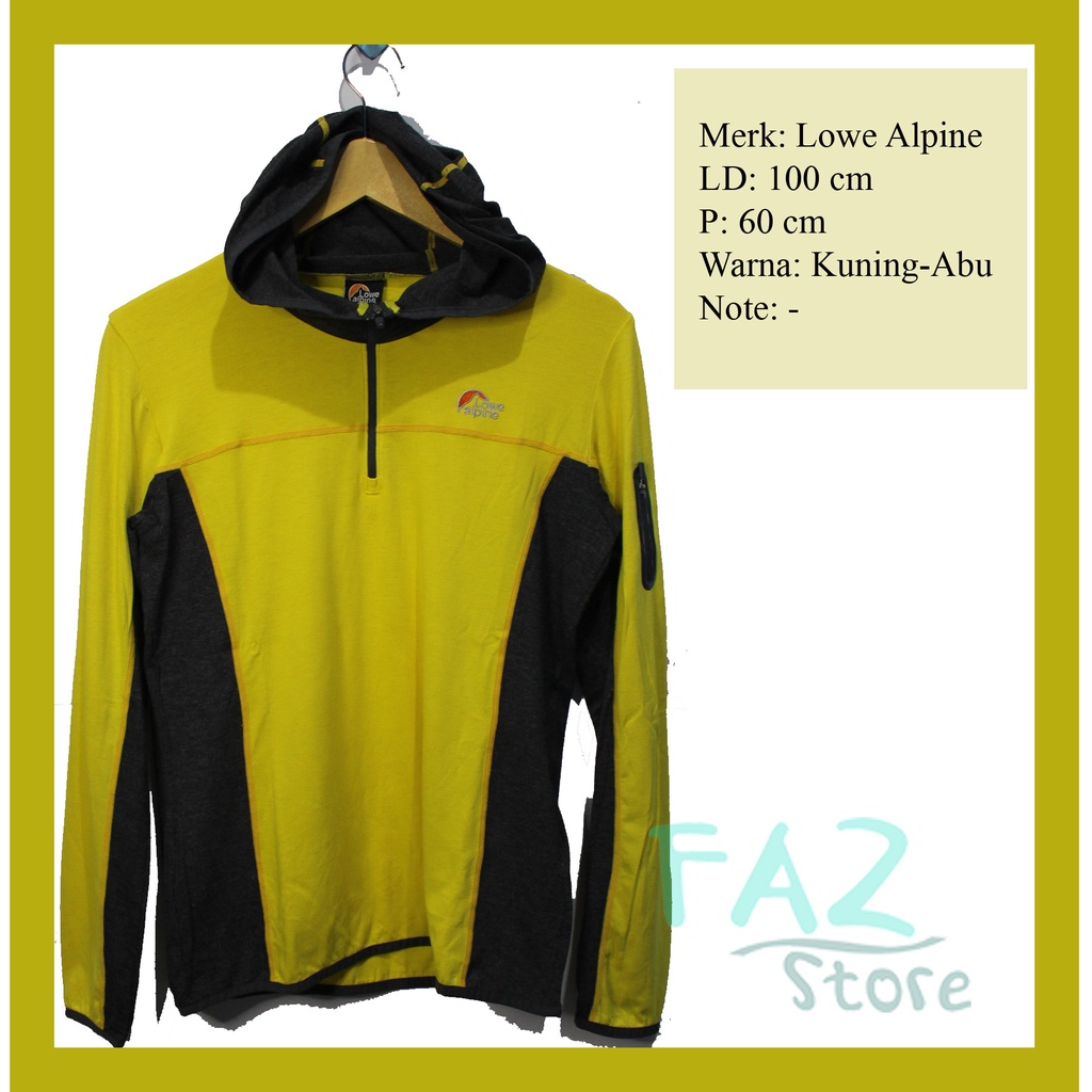 THRIFT PRELOVED HOODIE OLAHRAGA LOWE ALPINE