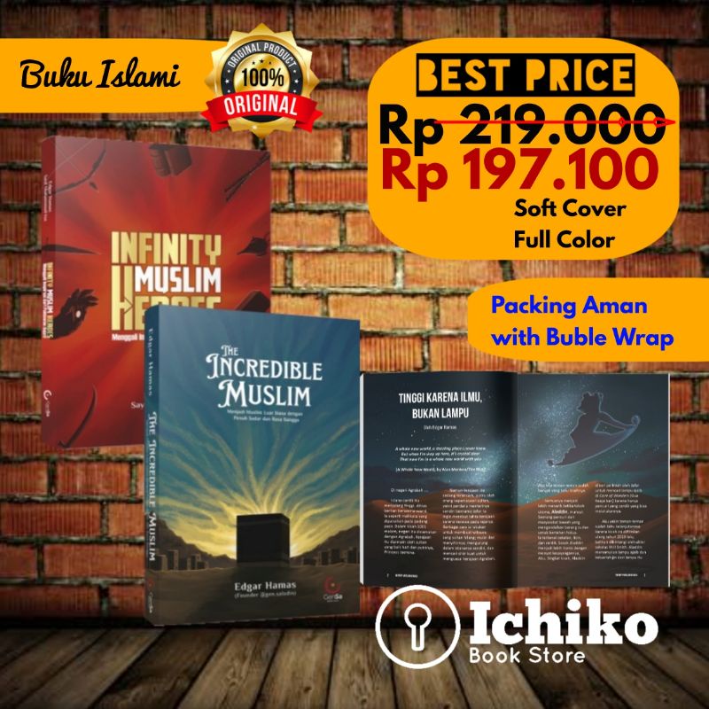 PAKET THE INFINITY MUSLIM HEROES & THE INCREDIBLE MUSLIM BY Edgar Hamas Gen Saladin ORIGINAL