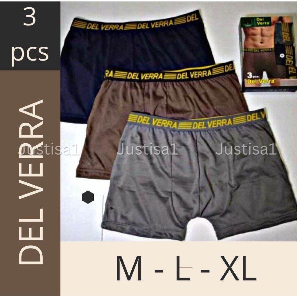 Del Verra Dalam satu kotak isi 3 Pcs Celana Dalam Pria / CD Laki Laki Terbaru Dan Termurah