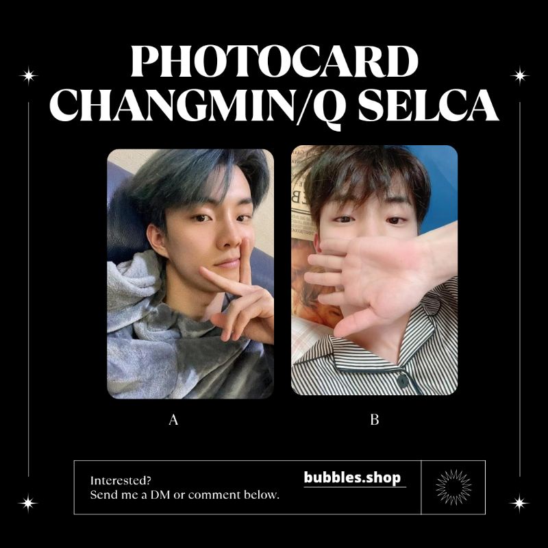 PHOTOCARD UNOFFICIAL CHANGMIN THE BOYZ SELCA