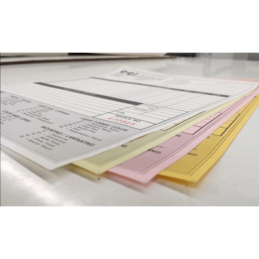 

MURAH Cetak 1 warna 3 rangkap Faktur, Nota, Kwitansi, Kop Surat, Buku Resep, Blangko NCR Tembus Tanpa Karbon