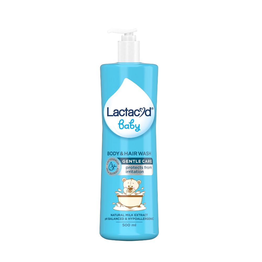 Lactacyd Baby Gentle Care 2in1 Body Wash and Hair Shampoo 500mL - Sabun &amp; Sampo Bayi Melindungi dari Iritasi