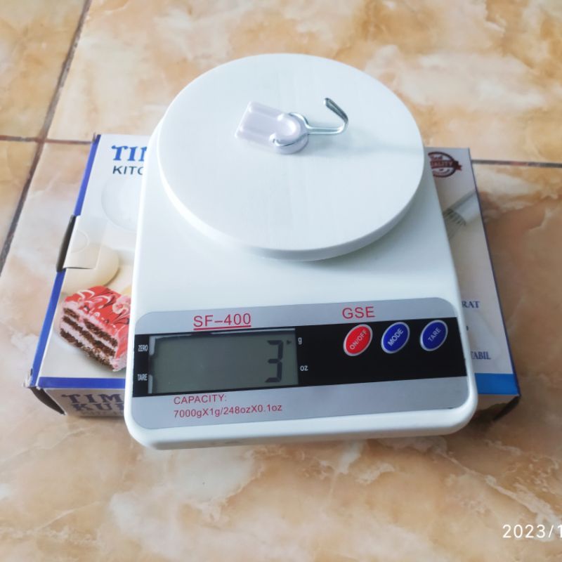 Original GSE Timbangan paket emas kue gula tepung dapur digital portable 7kg elektrik