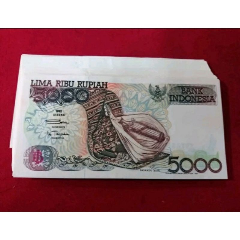 uang lama 5000 sasando asli gress