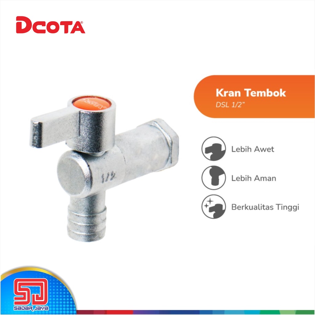 DCOTA DSL Kran Taman Metal Keran Tembok Murah Garden Tap 1/2&quot; 3/4&quot;