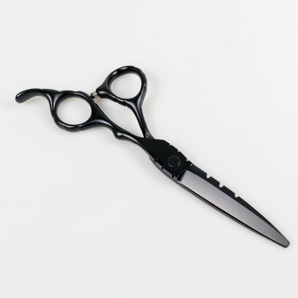 G-ORIi Mrtiger Gunting Rambut Professional Barber Hairdressing Scissors 2 Pcs 6 Inch 440c Black Or-i