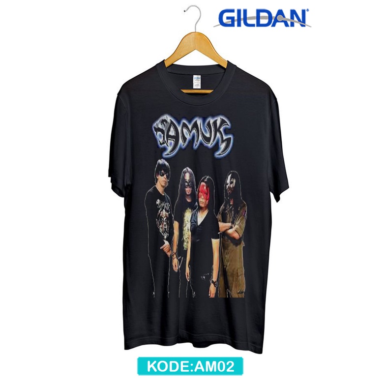 Kaos amuk band malaysia original gildan am2