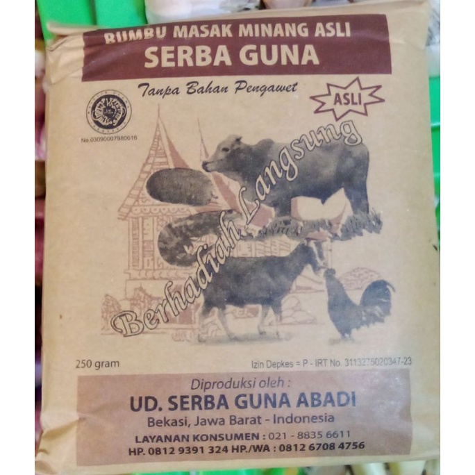 

bumbu masak Minang serbaguna netto 250gram