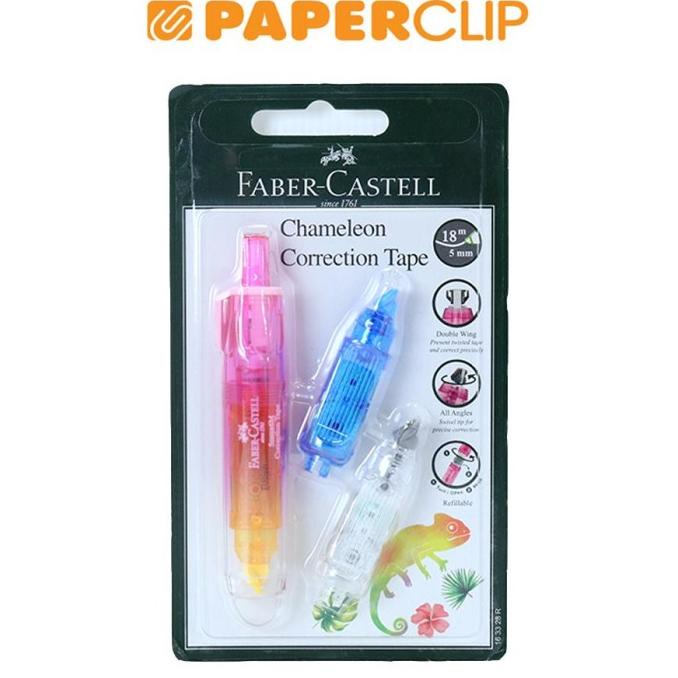 

CORRECTION TAPE FABER CASTELL CHAMELEON 163328R + 2REFILL PINK
