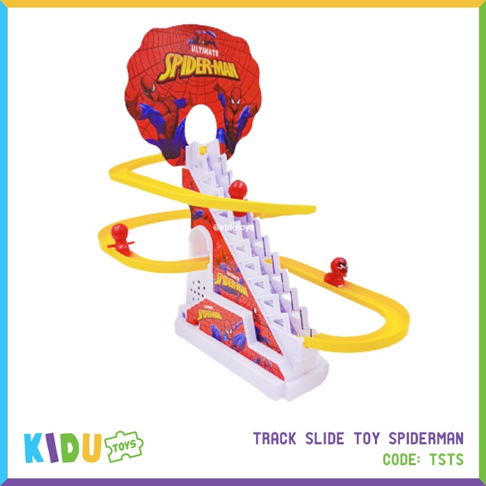 Mainan Anak Track Slide Toy Spiderman Kidu Toys