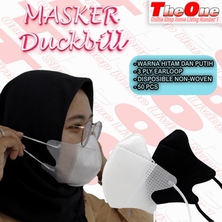 MASKER - Masker Duckbill 3ply earloop disposable - Masker Bervariasi Warna - Masker isi 50pcs