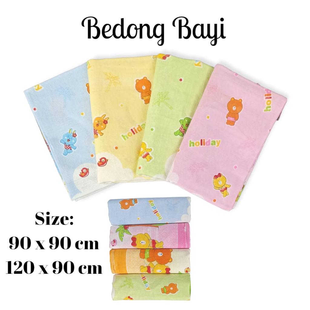 PROMO BEDONG BAYI / BEDONG BAYI KAIN HARGA 3 PCS BEDONG BAYI UKURAN 90 x 90 CM INSTANT NEWBORN MURAH