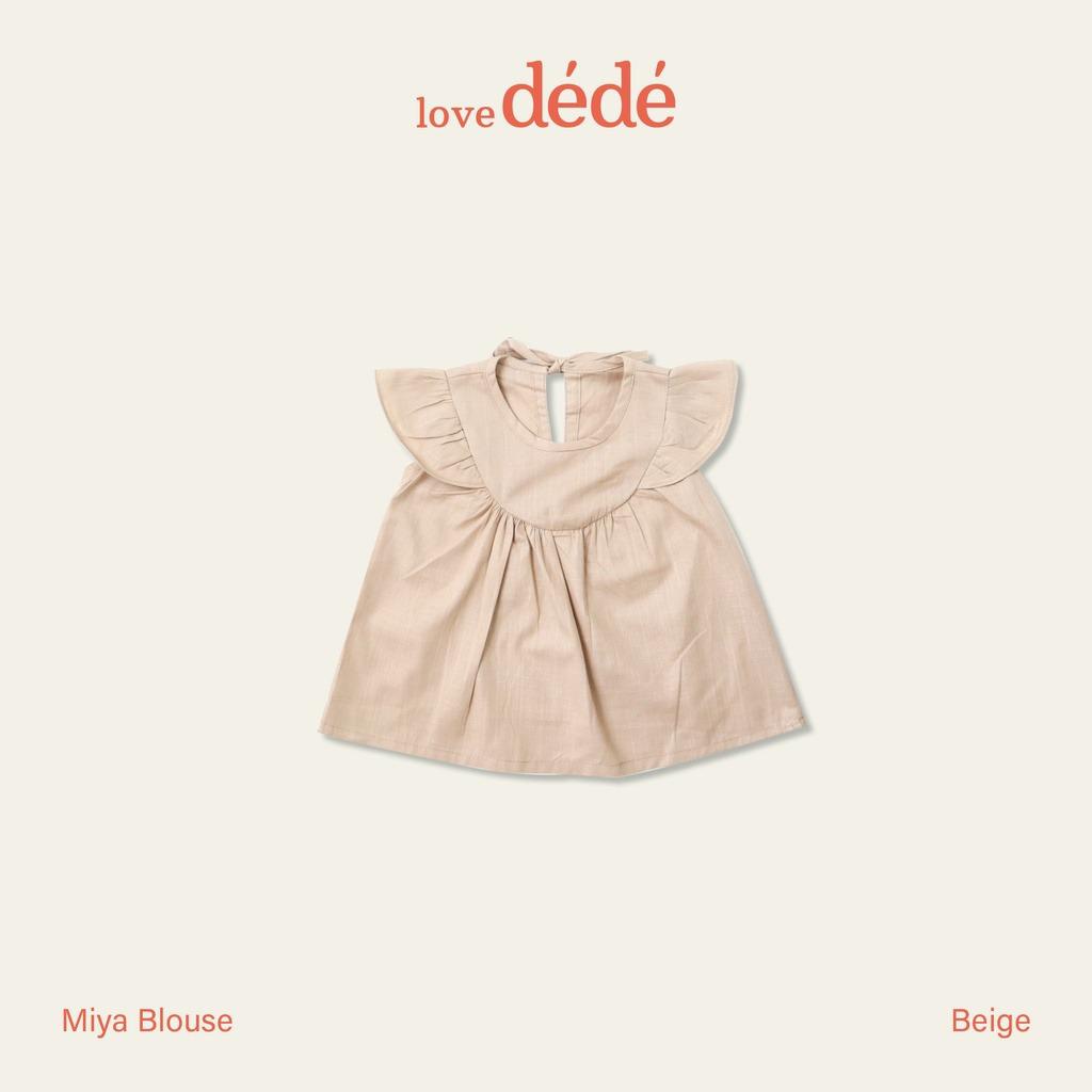 Linen Mewah Baju Atasan Blouse Miya Pergi Lucu Fashion Anak Bayi Perempuan Cewek Terlaris Lucu Murah