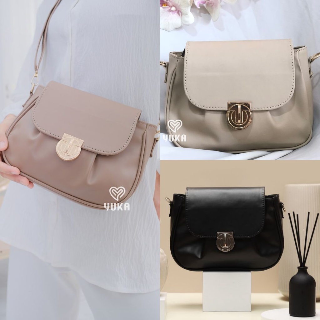 YUKA - KANIA Sling Bag Kekinian Wanita Bahan Kulit Sintetis Premium | KANIA BAG BY YUKA