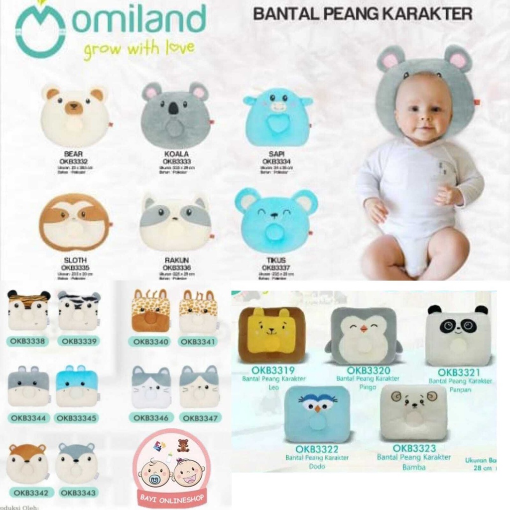 Omiland Bantal PEANG karakter Bantal Peyang Bayi - Bayi Online Shop