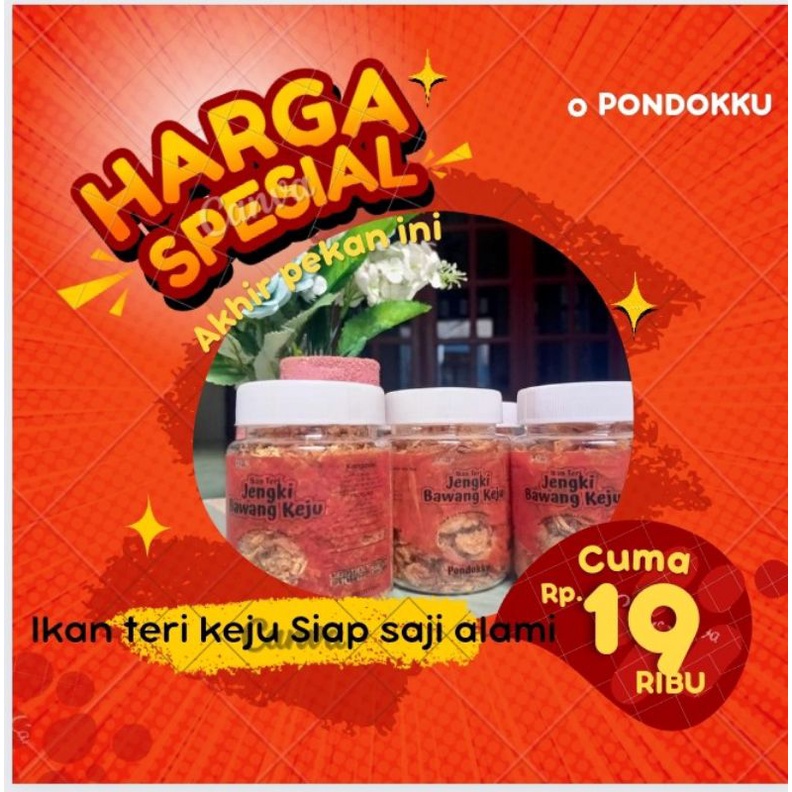 

Teri Jengki Bawang Keju Alami Siap Saji 100gr