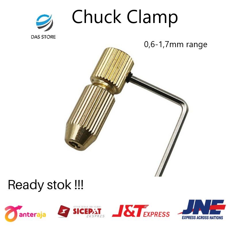 Chuck bor mini bor DC motor set clamp 0.8mm - 1.5mm Chuck bor PCB lain lain diameter 2.3mm