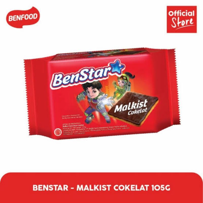 

Benstar Malkist Coklat 105 gram | Biskuit Benstar Malkist Coklat 105