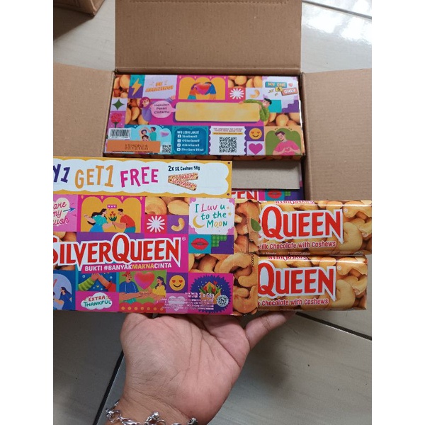 cokelat silverqueen 1pak isi 2pc