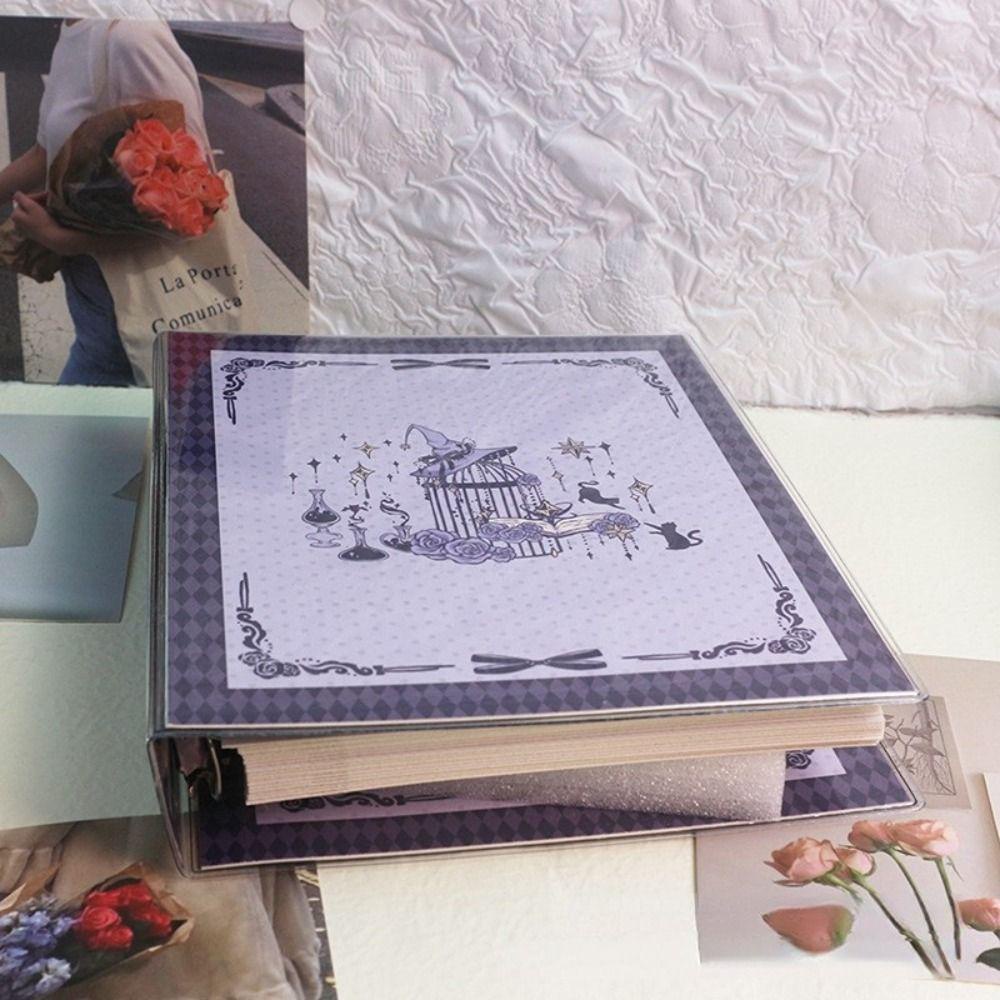 Lanfy Loose-leaf Binder Cover Korea Enam Lubang DIY Album Photocard Holder Halaman Dalam Isi Ulang Notebook Album Cover