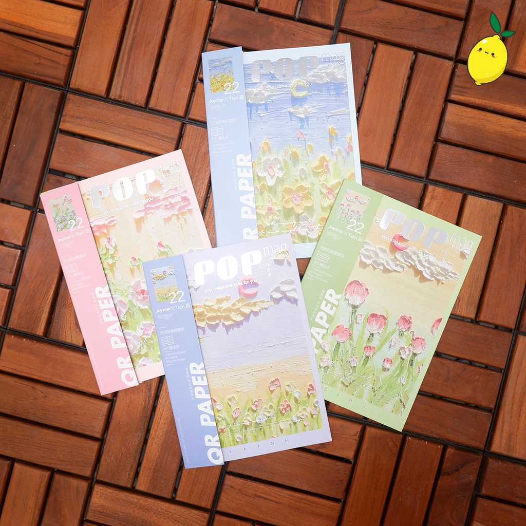 

Buku Tulis Bergaris B5 Pop Mag Spring Flowers Ruled Notebook