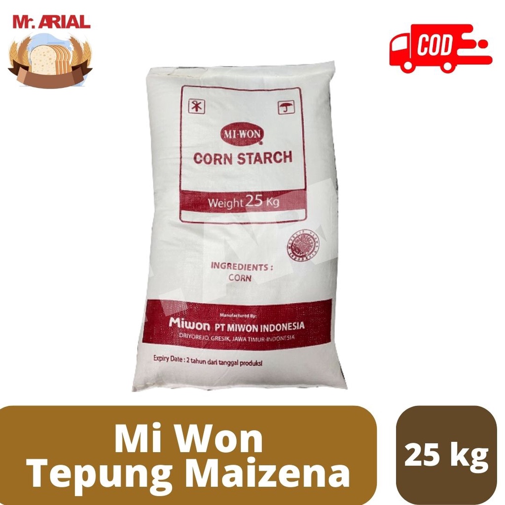 

MIWON Tepung Maizena / Tepung Jagung / Corn Starch 25kg