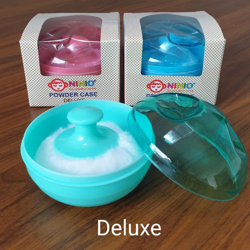 TEMPAT BEDAK BAYI SINGLE PLUS SPONS BEDAK SINGLE DODO | NINIO | BOY / GIRL - BABY POWDER CASE