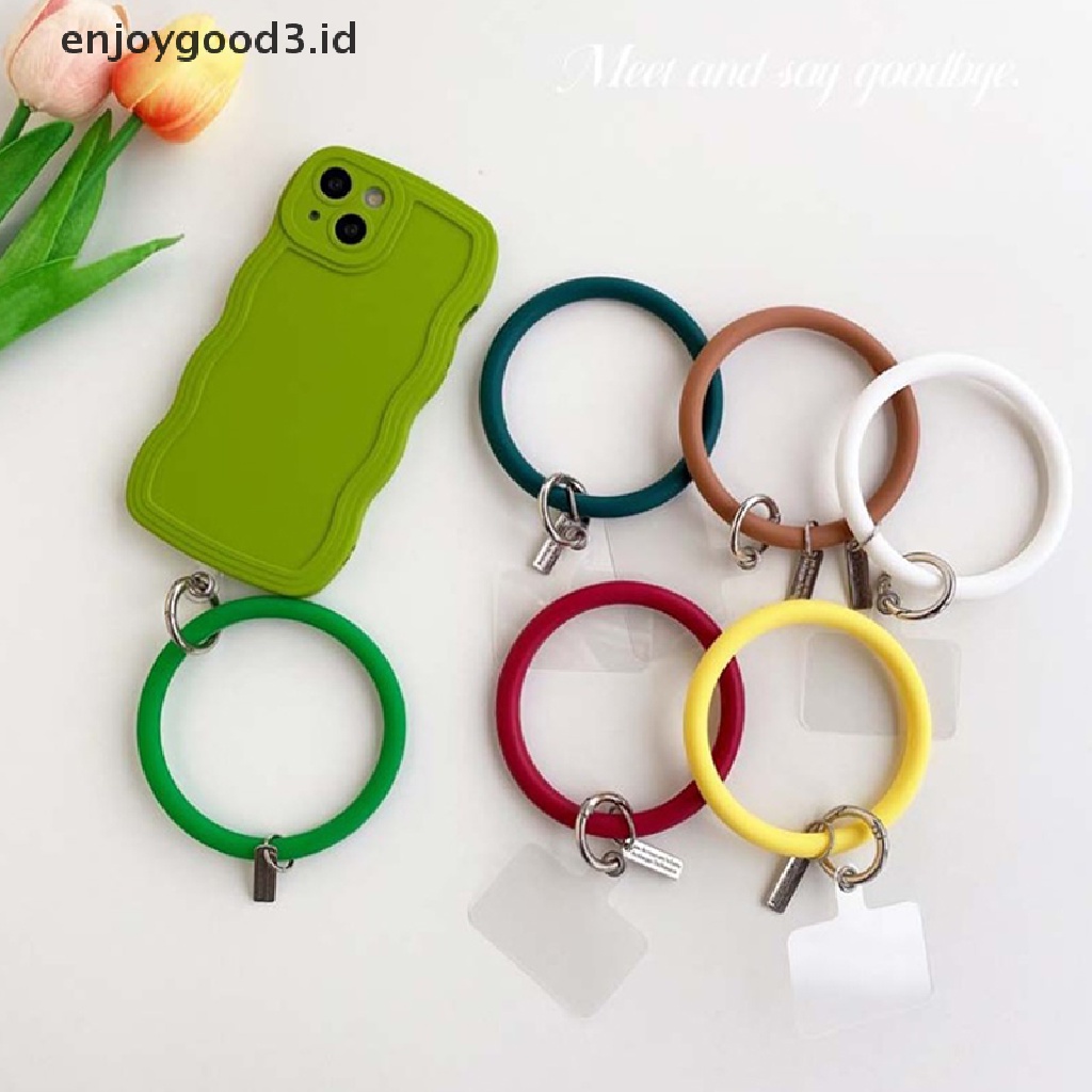 [Rready Stock] Universal Handphone Gantung Cincin Lanyard Tali Anti Hilang Gantungan Kunci Silikon (ID)