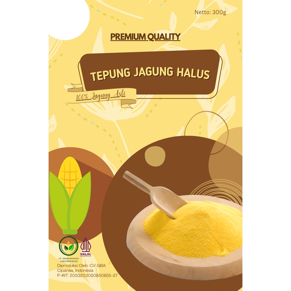 

Tepung Jagung Halus Murni 300g (Tepung Sehat)