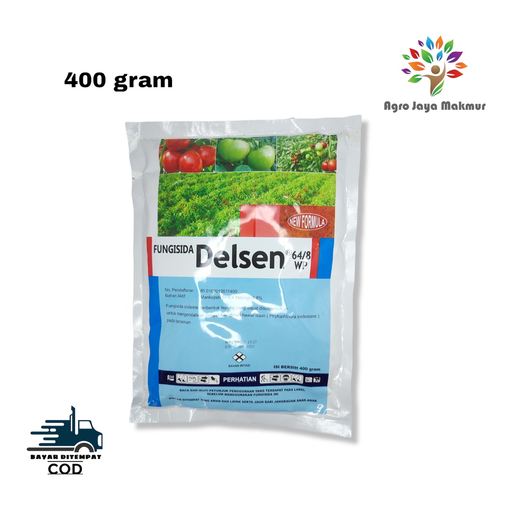 FUNGISIDA DELSEN 64/8 WP 400 GRAM/Fungisida Delsen 64/8 WP mankozeb + metalaksiL/