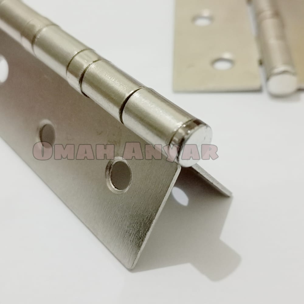 Engsel Pintu Jendela Proyek Tipis Rumah Solid Brass Hinges Chrome AIGO MURAH OBRAL