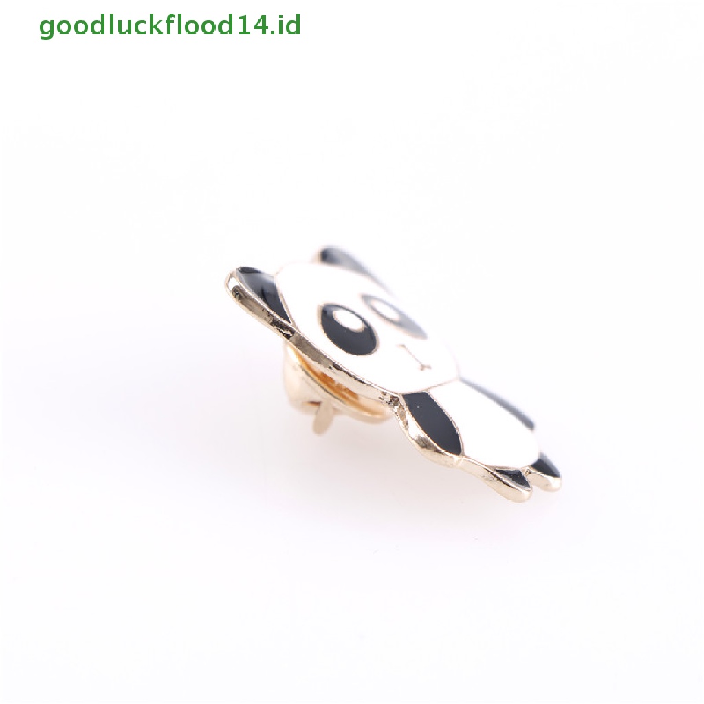 [GOOGFOUR] 1pc Kartun Lucu Enamel Pin Pinguin Panda Hewan Jaket Bros Lencana [Atasan]