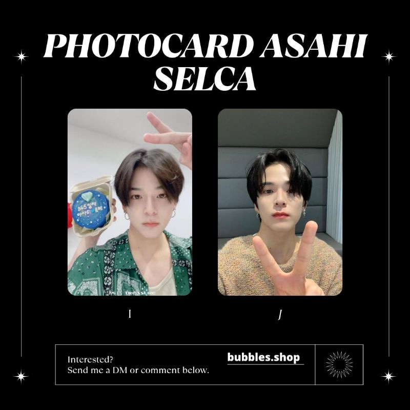 PHOTOCARD UNOFFICIAL ASAHI TREASURE SELCA