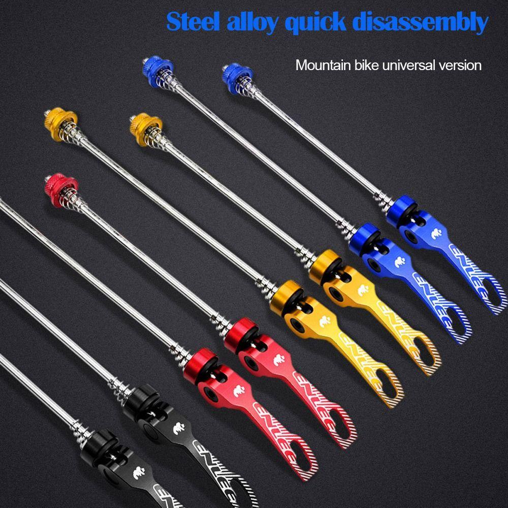 R-FLOWER 1pasang Tusuk Titanium Ti Aksesoris Sepeda Ringan Quick Release Cycling Hub