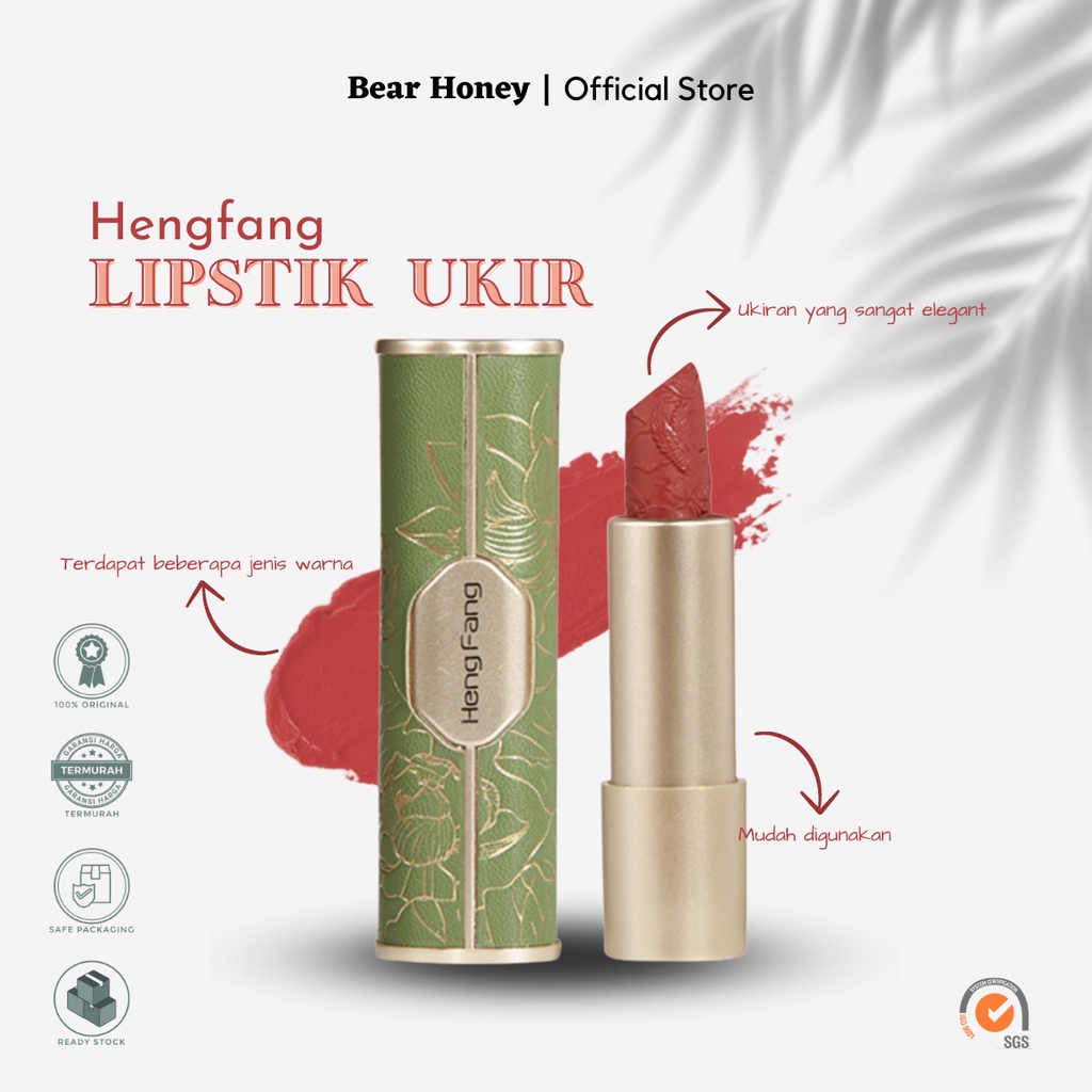 Lip Heng Fang Lipstik Ukiran Mate Super Elegant dan Klasik bisa Cod