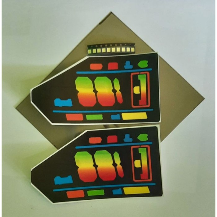 [RP] Paket modif warna lcd speedometer bajaj pulsar 180 stiker warna
