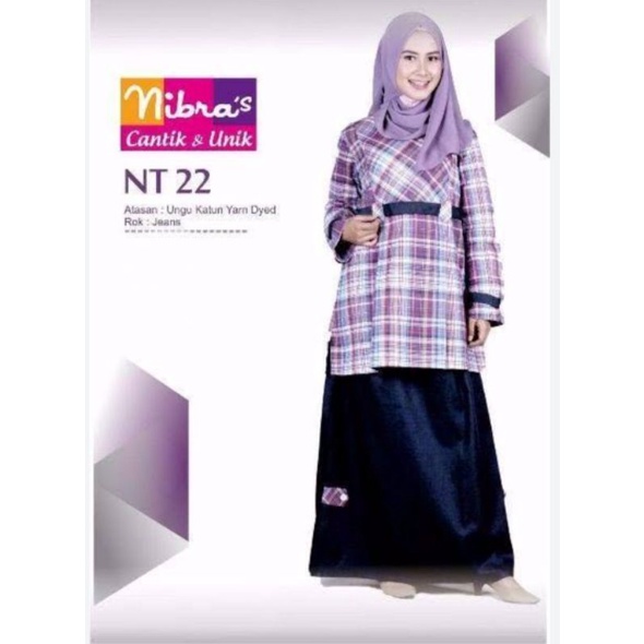 Setelan Wanita Nibras NT 22. ungu m