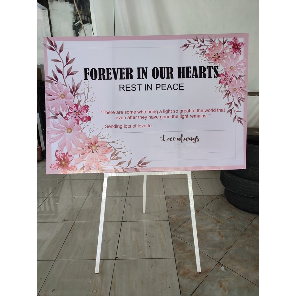 

Papan Nama Duka Cita Custom/Paket Papan Nama Custom