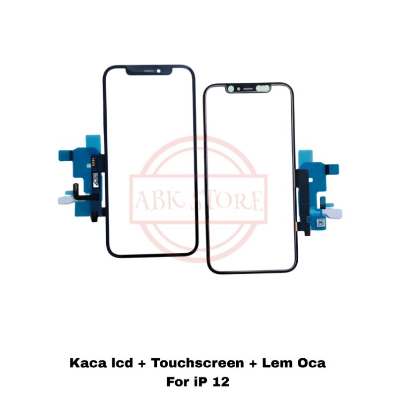 KACA LCD + TOUCHSCREEN + LEM OCA FOR IPHONE 12 FLEXIBEL ORI