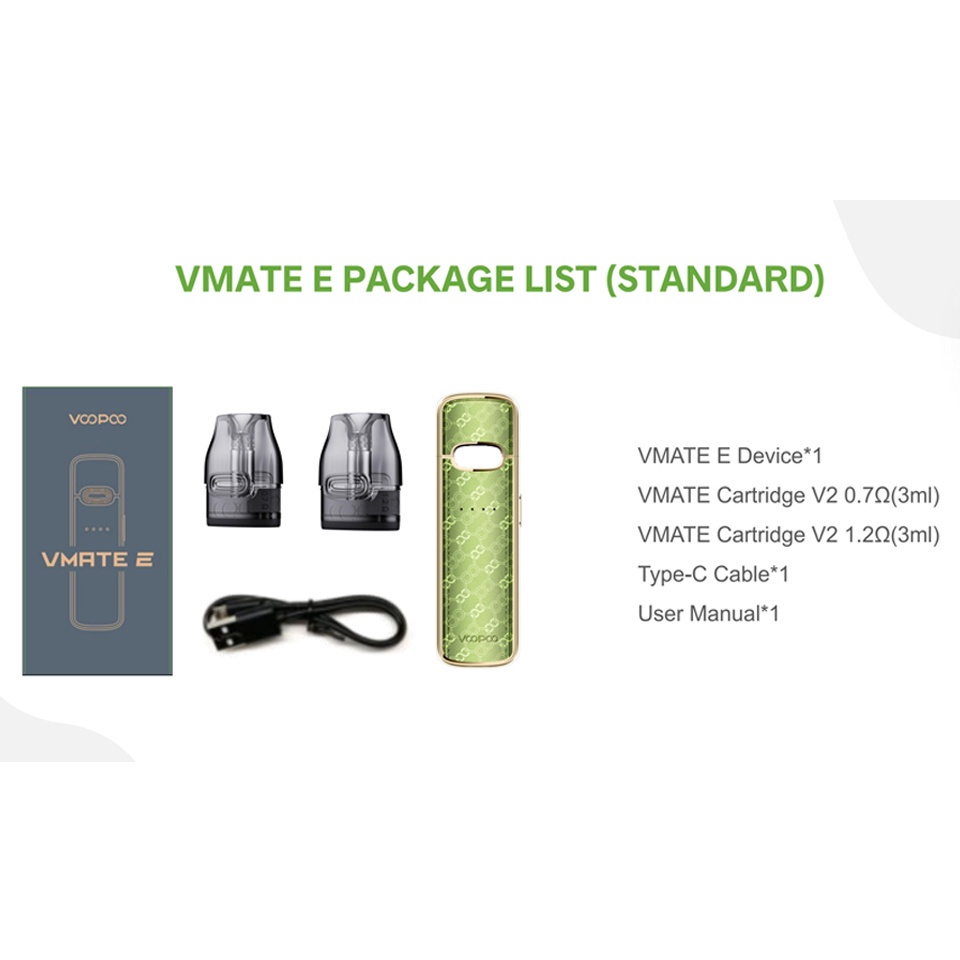 Terbaru COD  KIT VMATE E 20W 1200MAh ORIGINAL BONUS 60ML