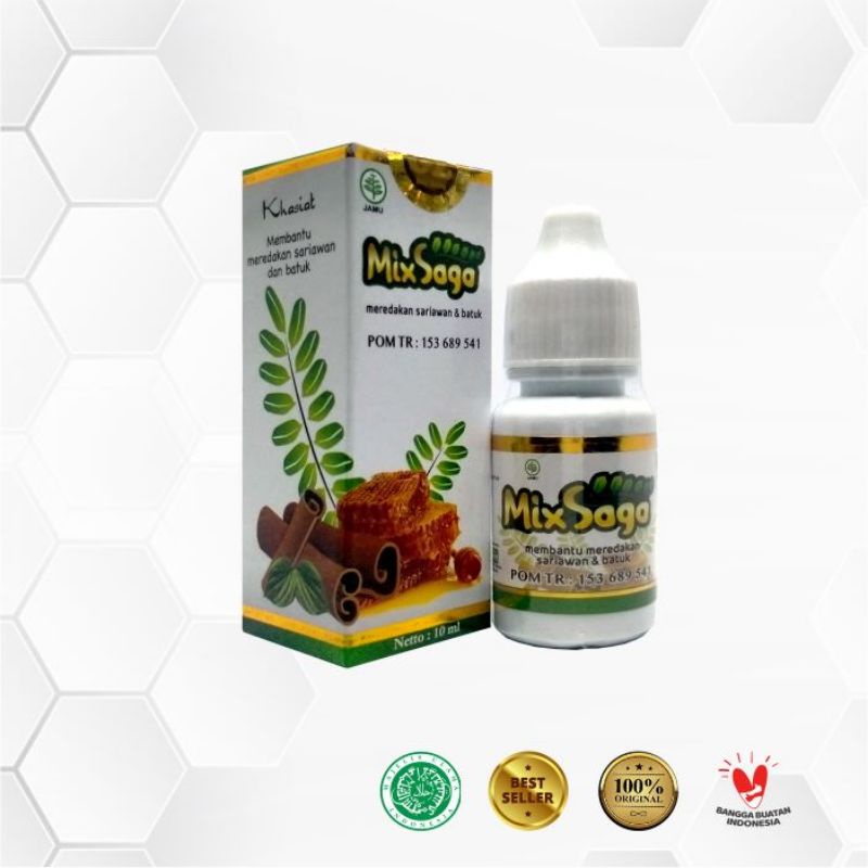 

Madu Saga Mix Sariawan Batuk Demam Pilek ASLI
