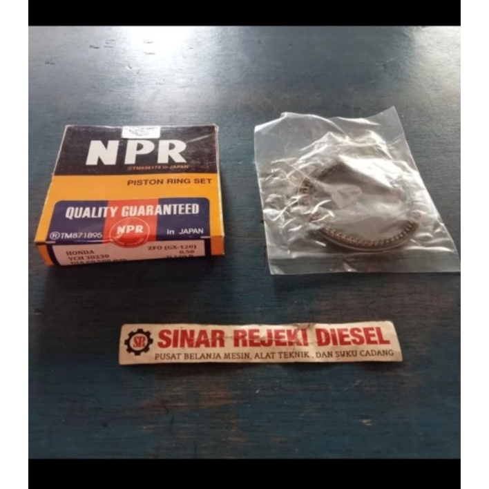 Piston Ring Per Seker per seher Mesin GX120 Oversize 0,50 0.50 NPR