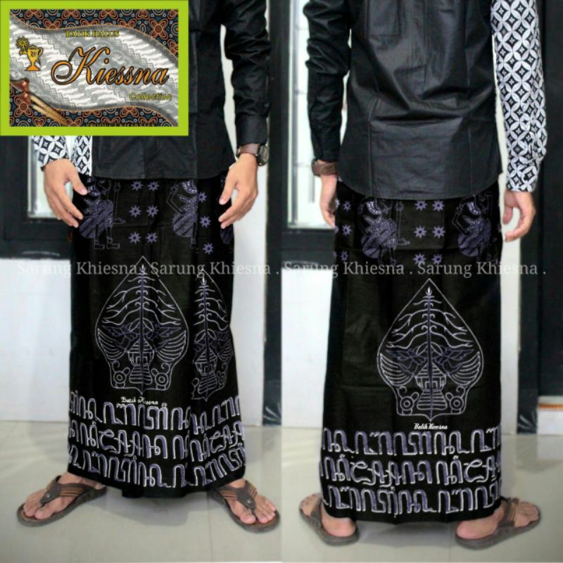 SARUNG BATIK DEWASA/SARUNG GUNUNGAN AKSARA/SARUNG WAYANG/SARUNG AKSARA JAWA BATIK PEKALONGAN